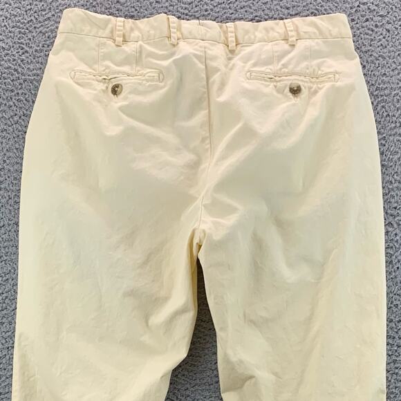Peter Millar Men's Soft Touch Twill Flat Front Chino Pants Chamois  -  Size:  35 - Picture 4 of 15